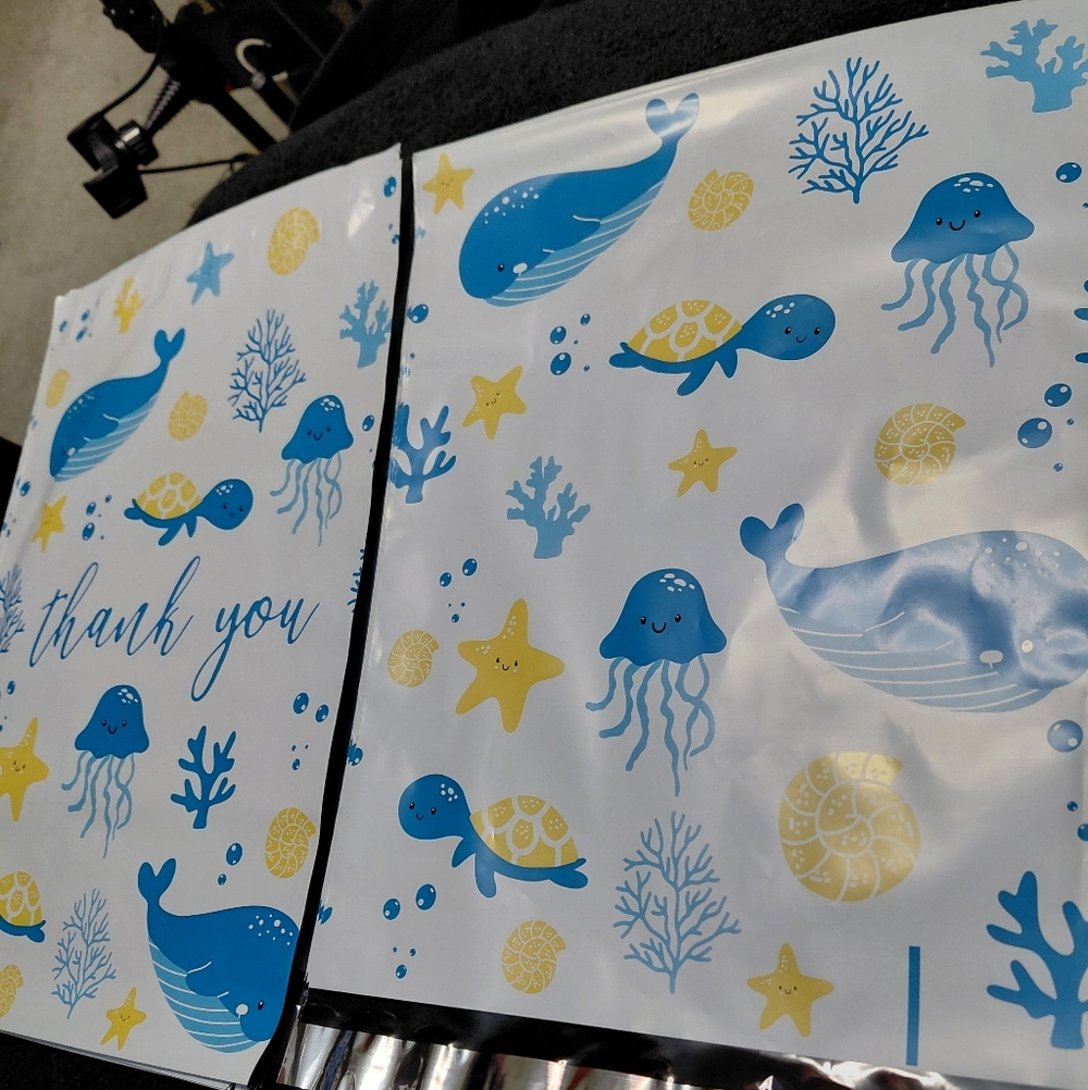 20ct. 10x13 Polymailers Bonus: Random Thank You Cards/Stickers🦋LAST ONE - Picture 3 of 4